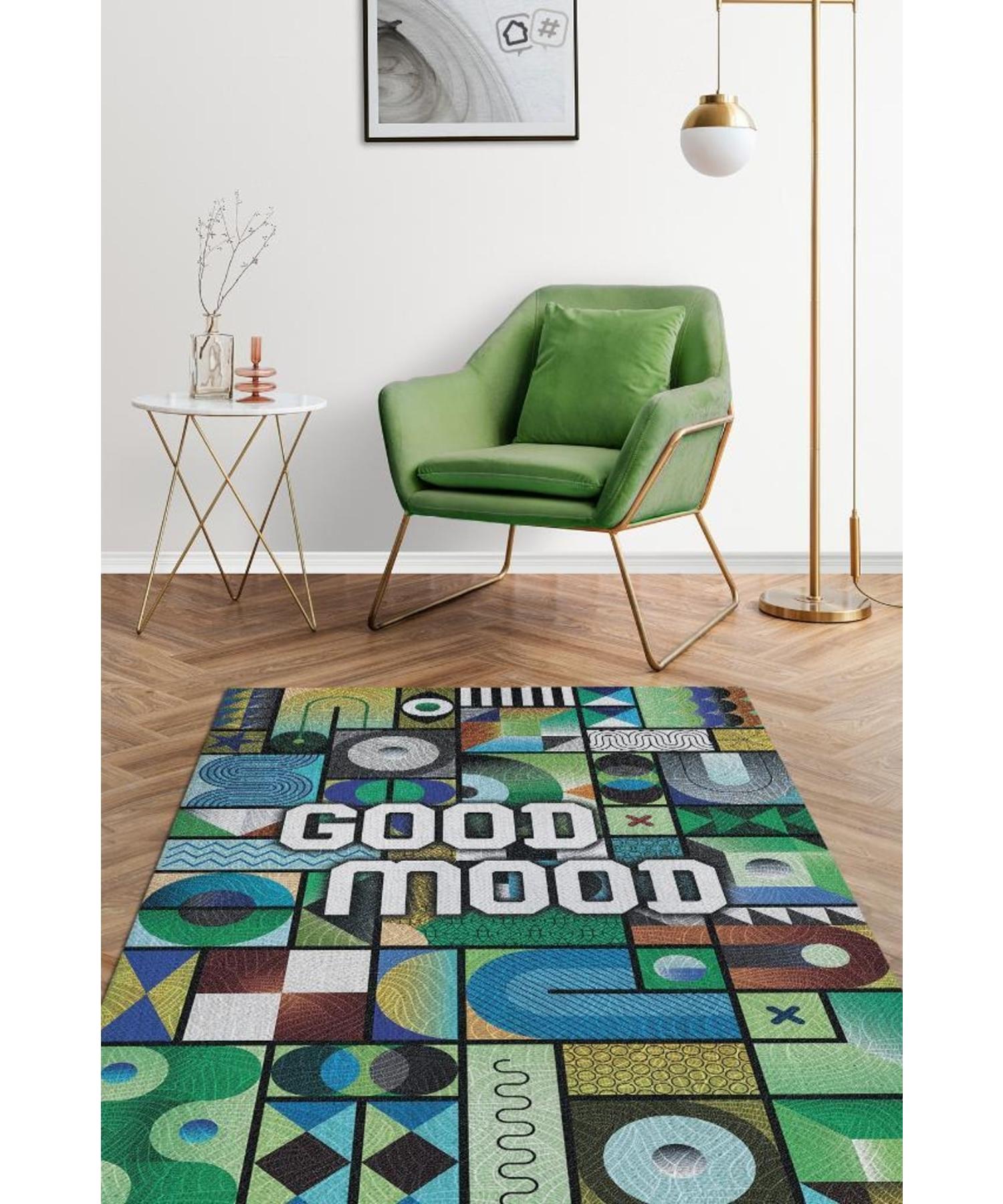 

Good Condition Cotton Woven Base Washable Non-Slip Decorative Home Rug