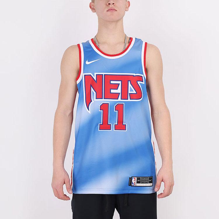 Nike NBA Classic Straight-Fit Basketball Jersey, Kyrie Irving #11, Fan Edition Men Tops Blue CQ4253-403