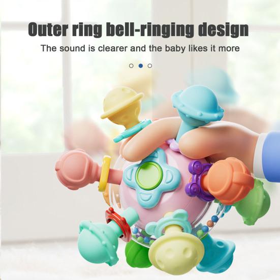 Baby Teething Toy Soft Silicone Teether for Newborns Infants Rocker Teeth Soother Learning Developmental Toy for Boys Girls 1-24 Months