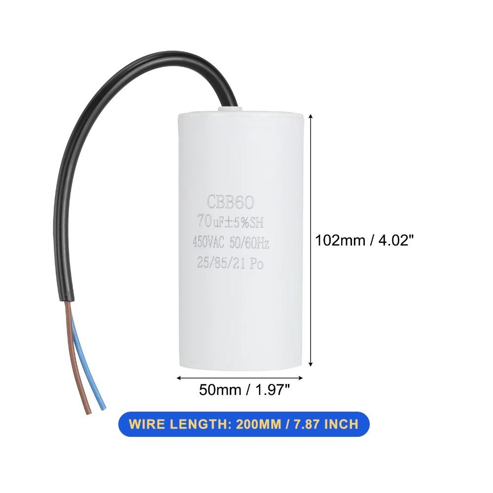 450V CBB60 Capacitor 50/60Hz Water Pump Capacitor Durable Start Capacitor