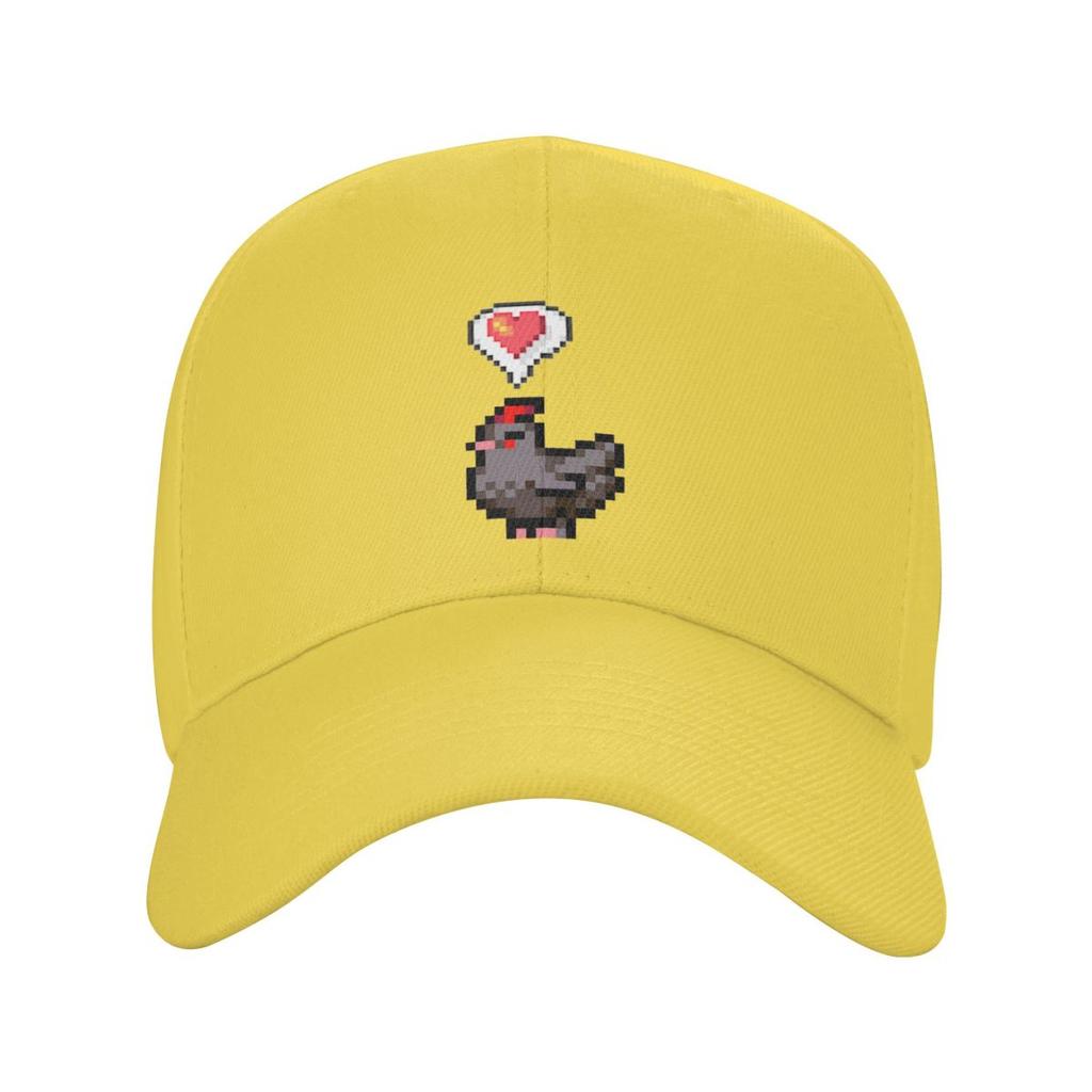 Unglückliche Hühner Stardew Valley Spiel Niedliche Cartoon Baseballkappen Herren Damen Hüte Outdoor Kappe Streetwear Baseballmütze Kappe