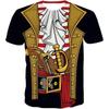 Sommer Herren Piraten 3D-Druck Rundhals-T-Shirt