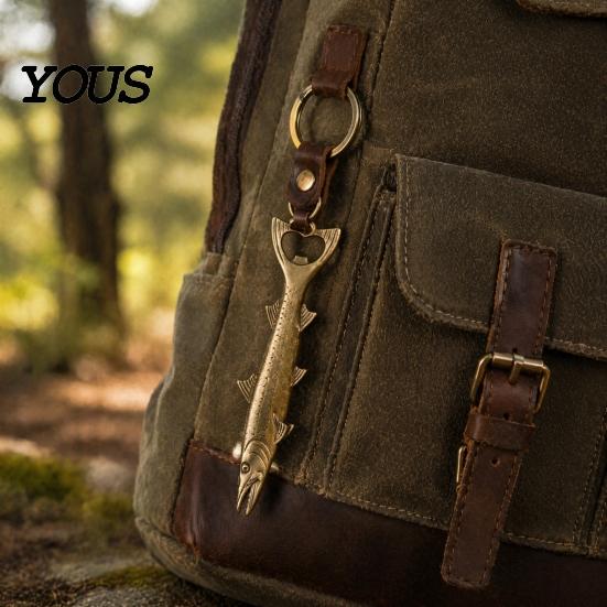 Otwieracz do butelek Ryba Kolekcjonerska Rustykalny Otwieracz, Kreatywny Korek ze Szczegółową Łuską Wytrzymały Metalowy Design, Retro Stop Metalowy Narzędzie Barowe do Piwa i Napojów Gazowanych