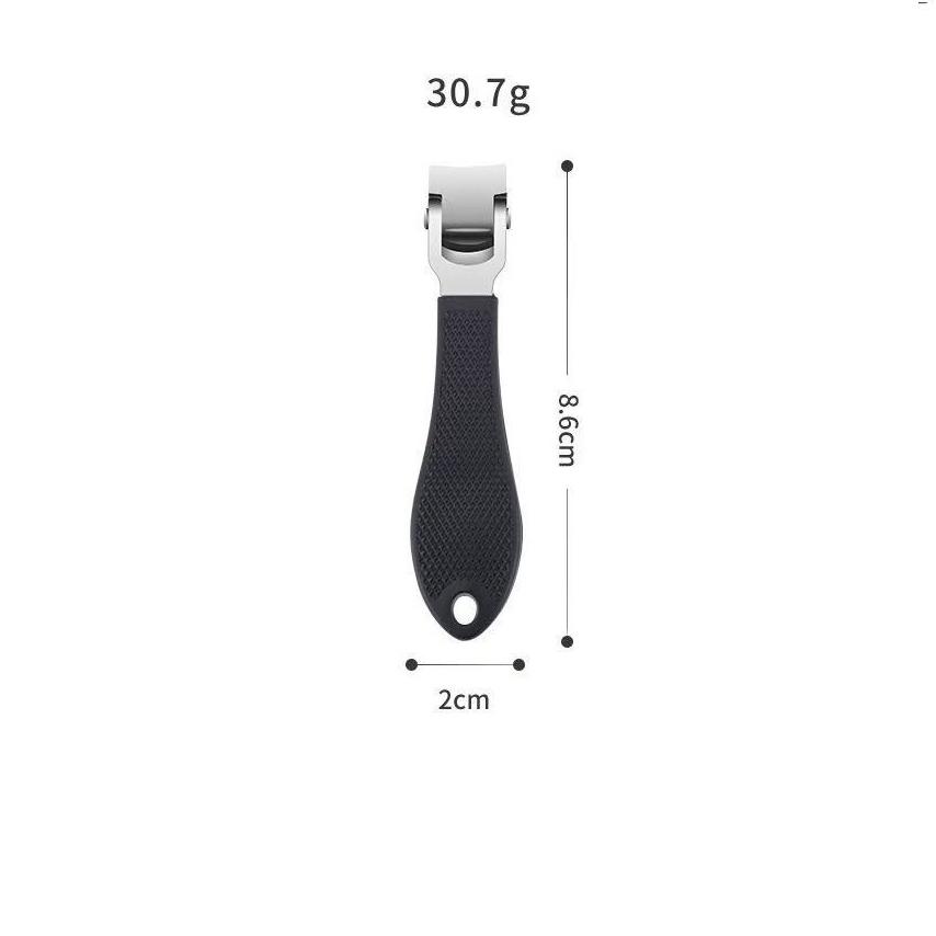 Stainless Steel Nail Cutter Easy To Clean Manicure Tools Nail Clippers Large Opening Curved Blade Trimmer For Fingernails Nail