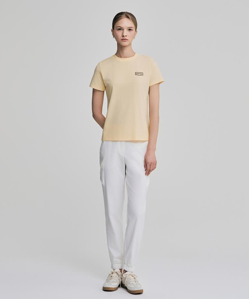 DUVETICA Messina (Light Yellow) (Women'S Short Sleeve T-Shirt)