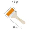 10 Pcs Yellow Nylon Flat Brush Oil Painting Nylon Brush Art Brush Wooden Oil Painting Brush Flat Brush