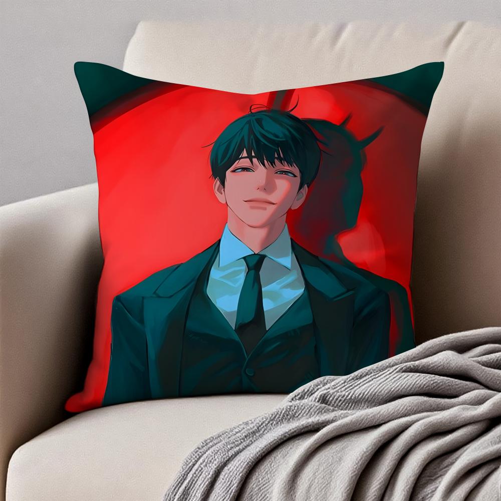 Korean Anime O-Omniscient Reader'S Viewpoint Cushion Cover Pillowcase Anti-Dustmite Invisible Zipper Short Plush Sofa Cushion