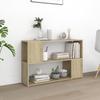 Büroaufbewahrung Bücherregal, 2-stöckiges Kreatives Aufbewahrungsregal, Dekoratives Wohnzimmerregal, Flur-Aufbewahrungsregal, 100 X 24 X 63 Cm