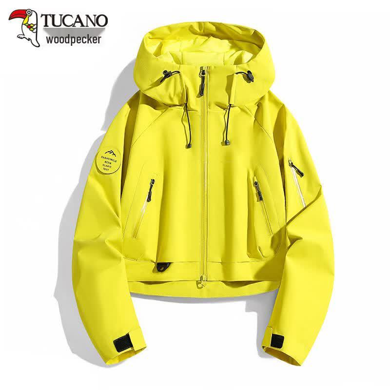 TUCANO Women s Petite Hooded Lightweight Outdoor Jacket M