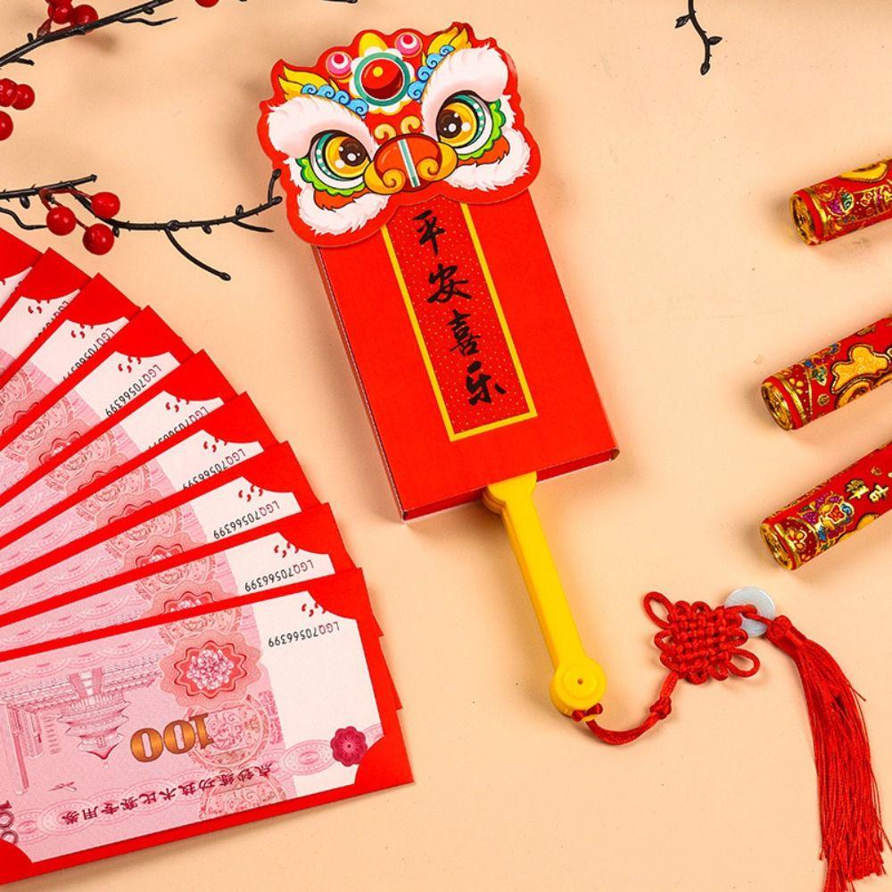 Pulling Fan New Year Red Envelope Exquisite Red Envelope Fan Spring Festival