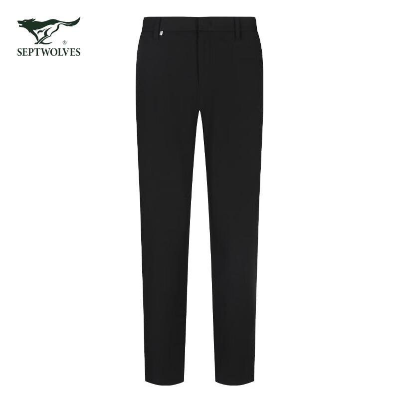 Septwolves Men's Wrinkle-Resistant Four-Way Stretch Slim-Fit Trousers