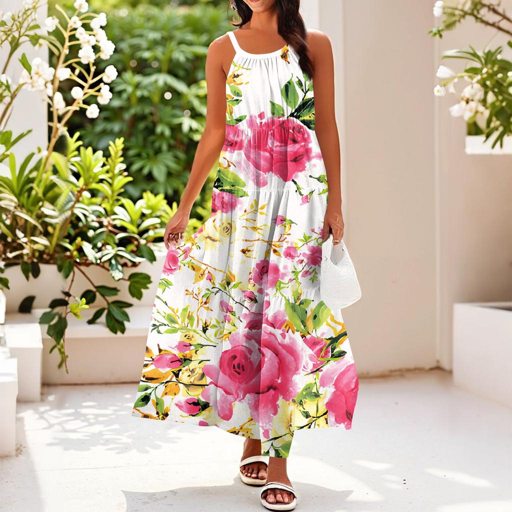 Women's Summer Casual Fashion Suspender Sleeveless Dress