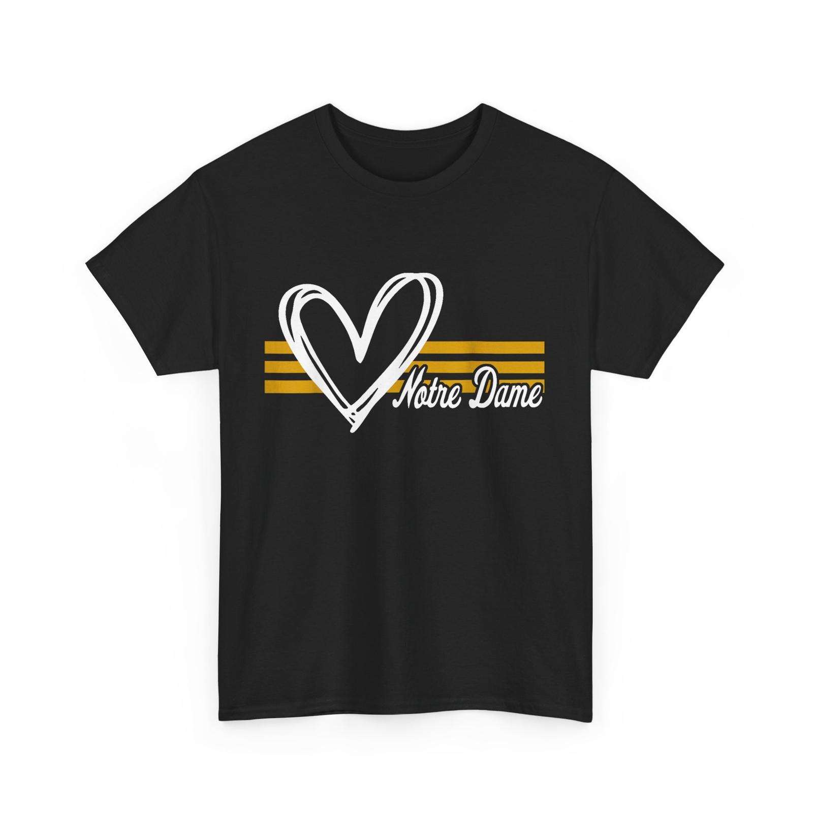 

Notre Dame Indiana Heart Design For Men Women Girl Kid T-Shirt Mens Womens Tees Top M