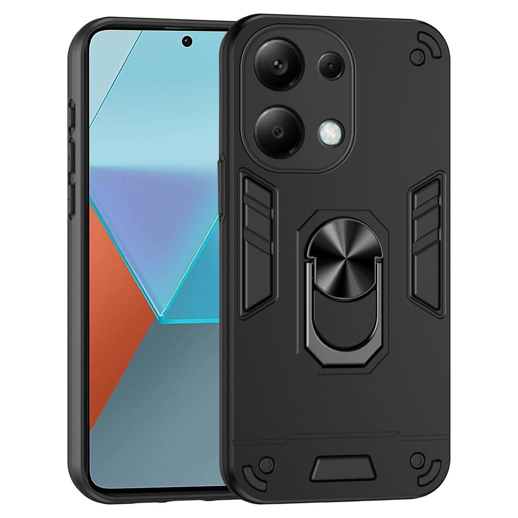 For Xiaomi Redmi Note 13 Pro 4G/Poco M6 Pro 4G Case Magnetic Car Mount Kickstand Phone Cover