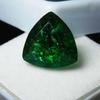 Natural Green Emerald Loose Gemstone 6.60 ct Trillion Shape for Jewelry Making and Gem Collections