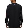 Jordan Rare Air Series Comfortable Skin-Friendly Crew Neck Pullover Long Sleeve T-Shirt Men Tops Black Pepper-Red IB3135-010