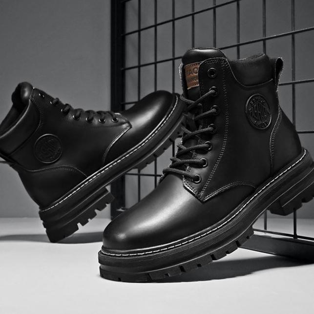 Pánské letní odolné stavební martinské boty, pracovní oděvy, nepromokavé a protiskluzové, horolezecké, jarní