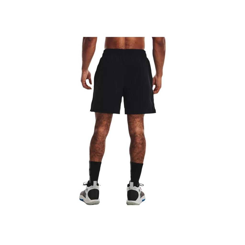 Under Armour Woven Basketball Shorts Men Bottoms Black 1370224-002