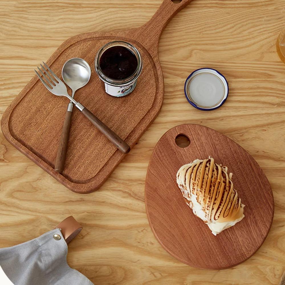 Practical Ebony Chopping Board Thickened Checkerboard Cutting Board Chopping Pad  Outdoor Camping