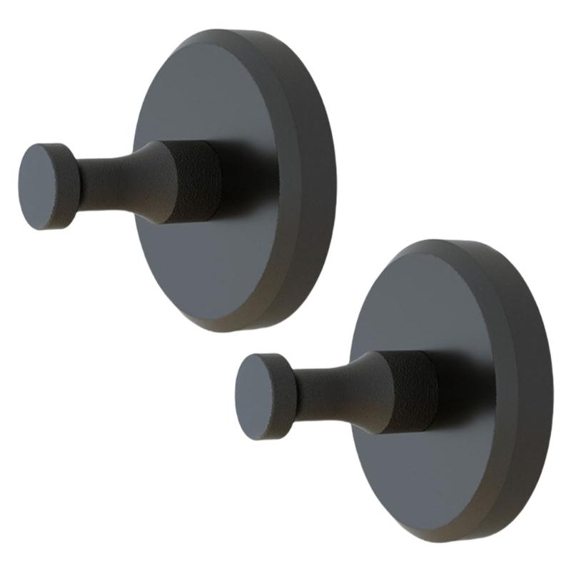 

2pcs Fashionable Shower Suction Hanging Hook Adhesive Towel Holders Home Accessory for Window Glass and Tile Surfaces чёрный