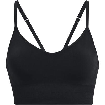 Seamless Solid Training Low-Intensity Sports Bra Women Underwear Black 1380428-001