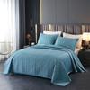 Crystal Velvet 3-Piece Quilted Bedding Set, European Minimalist Luxury Bedspread, Anti-Static Winter Blanket Soft Comforter
