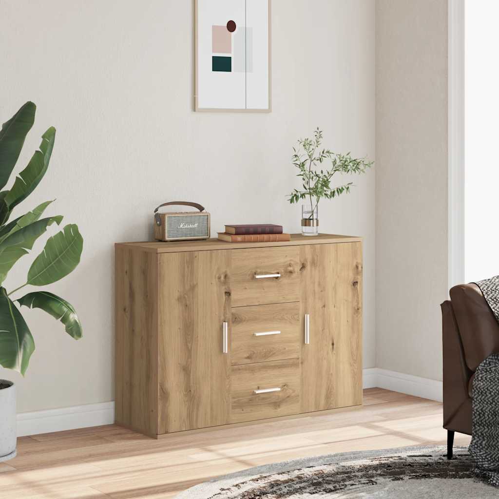 Vidaxl Kommode, Artisan Eiche, 90X29,5X65 Cm, Holzwerkstoff