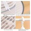 Foldable Drying Rack with Zipper Closure - Space Saving Three-layer Grid Dryer, Foldable Kitchen and Garden Storage Rack with Handle