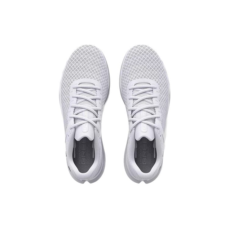 Under Armour Women's Charged Breeze White Metallic Silver 3025130-100