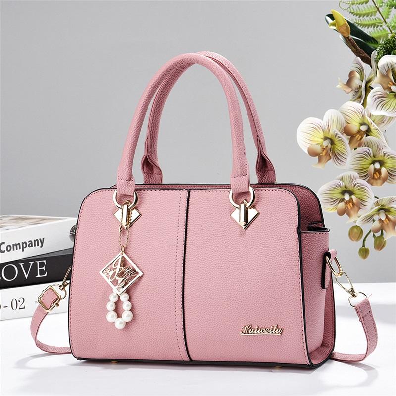 Women’s Spliced Color Block Minimalist Top Handle Bag, Fashion All-Match Shoulder Crossbody Purse