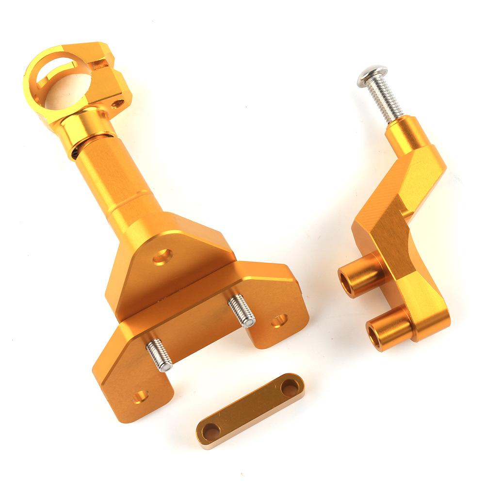 REALZION CNC Motorrad Lenkungsstabilisierungsdämpfer Halterung Stützhalterungs-Kit Für YAMAHA YZF R3 R25 YZFR3 YZFR25 2014 - 2017