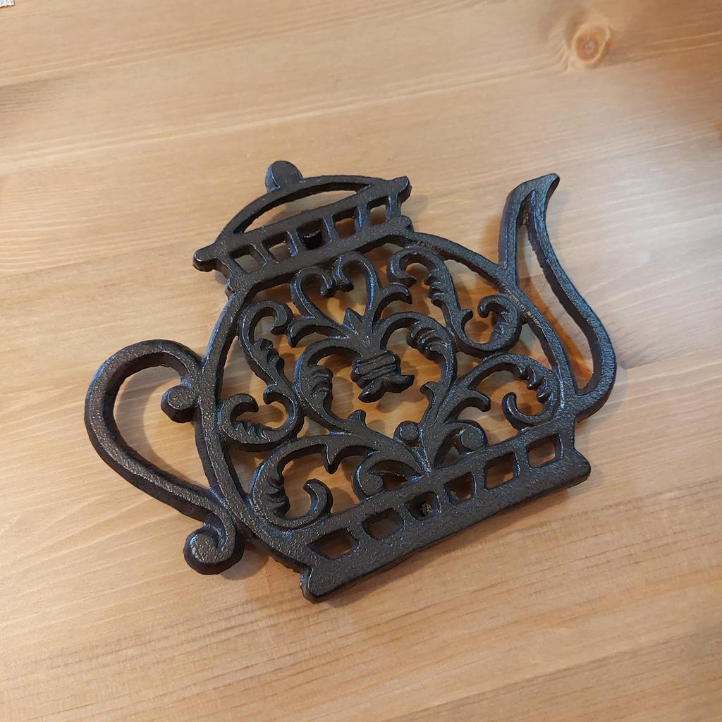 HARGIO Suport de oală Suport de oală elegant Retro Antic Oală Ceainic Articole de bucătărie scandinave Fier Rezistent la căldură Interior scandinav