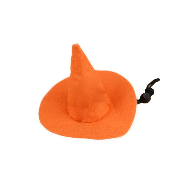 Witch Pet Hat Costume Accessory With Pumpkin And Bat Designs For Wear Halloween
