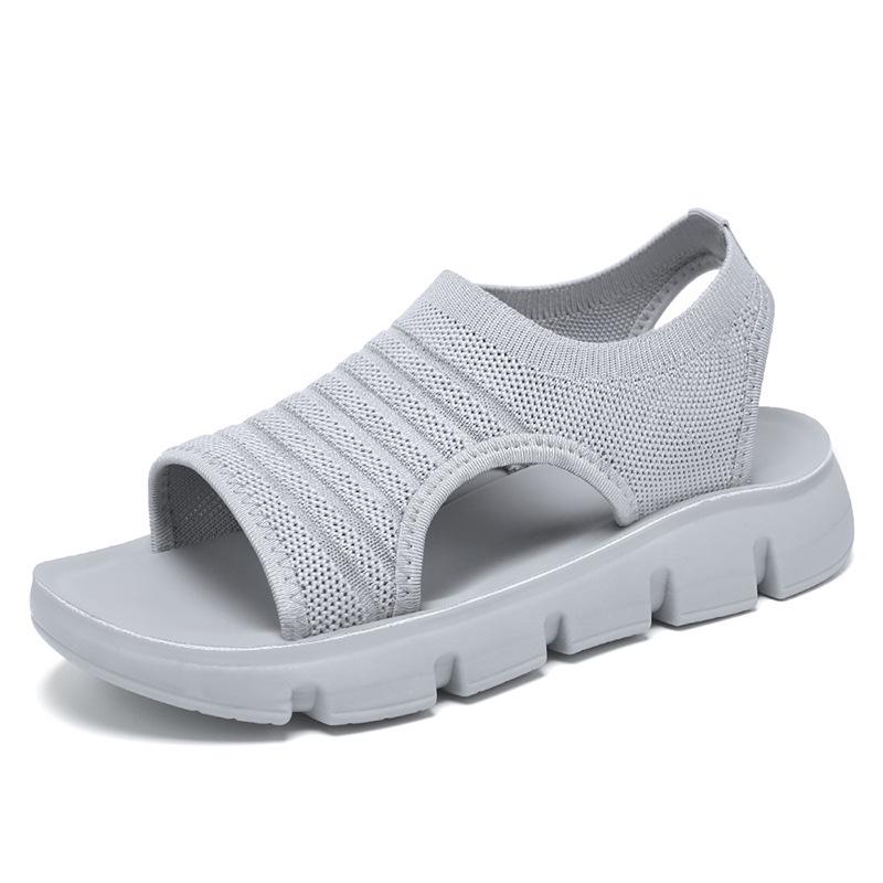 Women's Summer Breathable Hollow Sandals - Soft Sole, Comfortable Mom Shoes