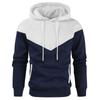 2024 Autumn Men's European & American Color Block Sweatshirt - Casual Sports Top