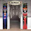 Mexican Day Of The Dead Hanging Flag Halloween Couplets Hanging Door Curtain Banner Skeleton Couple Ghost Hanging Banner Decor