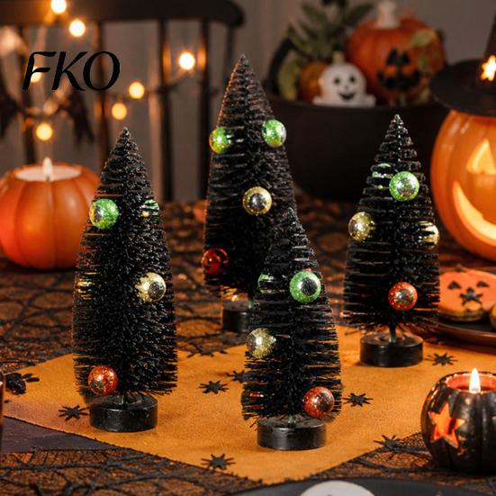 Outdoor Halloween Decorations Black Tree with Eyeball Decor, Spooky Dark Centerpiece for Decor Desk Shelf, Creative Party Scene Ornament, Festive Home