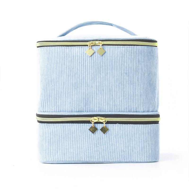 30Grids Nail Polish Storage Bag Essential Oil Case Portable Cosmetic Large Handbag Organizer with Handle for Travel for Women