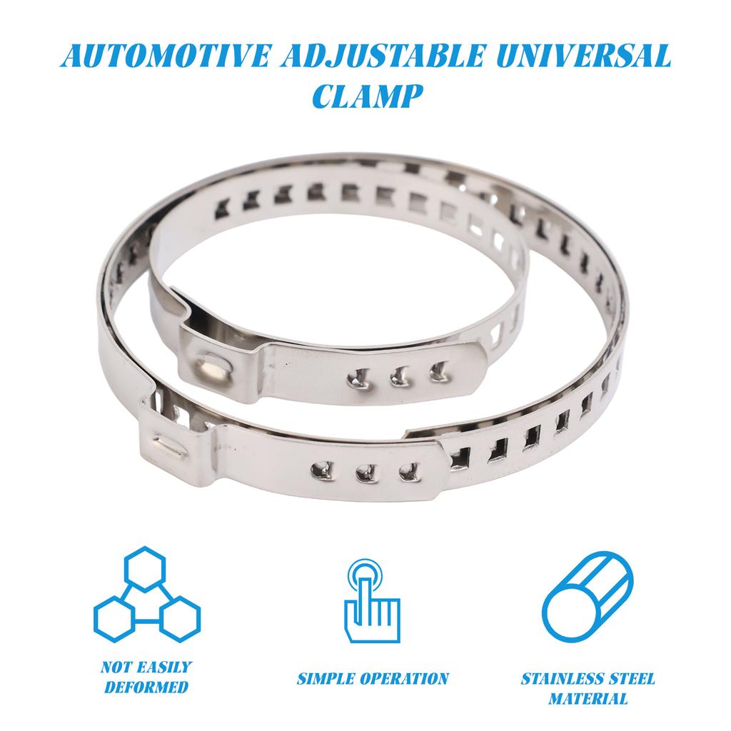 Stainless Steel Hose Clamp Adjustable Universal Clamp for Car Repair Radiator Air Intake CV Joint Boot Replacement CV Boot Clamp