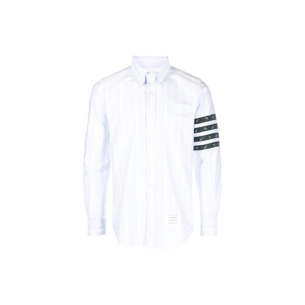 THOM BROWNE 4 Bar Detailed Buttoned Shirt MWL374C-F0433-480