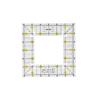 Acrylic Square Ruler Clothing Tailor Ruler Patchwork Ruler Middle Cutout Design Sewing Accessories Seam Needlework Stitch