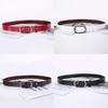 Genuine Leather Double Layer Belt For Women With Vintage Style And Small Pin Buckle For Dresses