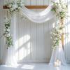 Handmade Tulle Chair Sash - Solid Color Fairy Mist Mesh, Ideal for Wedding Decor and DIY Projects