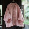 Johnature Women Vintage Striped Shirts Tops Autumn Chinese Style Long Sleeve Button Loose Female Blouses