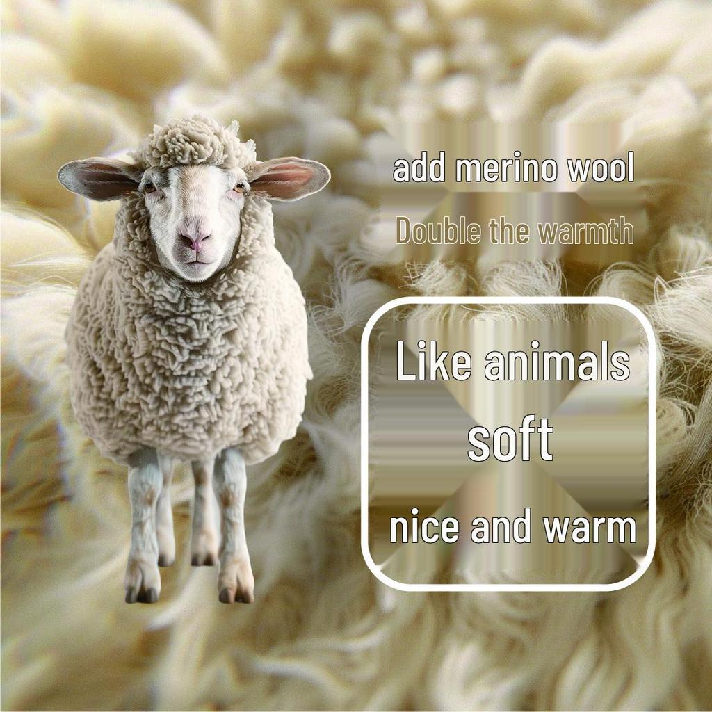 Yuejili Beinuo Australian Merino Wool Thermal Underwear Set for Men and Women