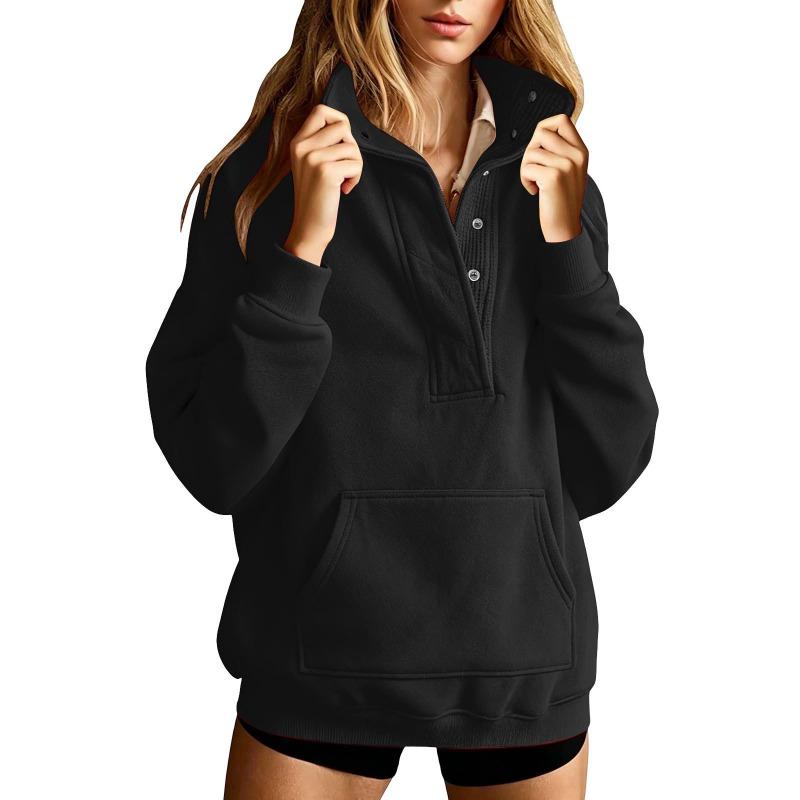 MGHR Women's Fashion Casual Solid Color Print Autumn Winter Long Sleeve Hoodie