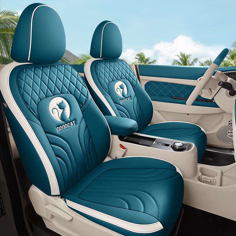 ORA Good Cat GT Cartoon Seat Cover - Full Wrap, Four Seasons Use, Cute Design, 2022 Model.