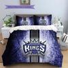 Sacramento Kings2 Pattern Bedding Quilt Set  Home Decoration  Gift (1 * duvet cover + 2 * pillowcase  without core)