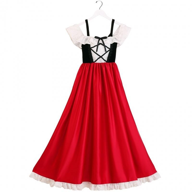 Fesselnder roter Kapuzenumhang für Damen mit elegantem Design für Cosplay-Events