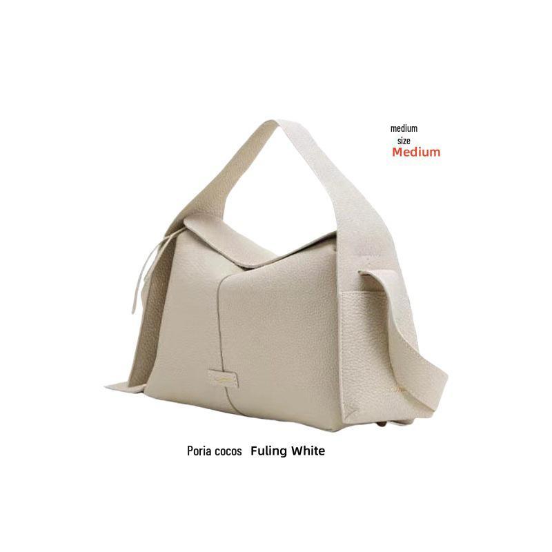 Yamashita Ear-Hanging Genuine Leather Womens Hobo Bag - Versatile Simple Handbag, Shoulder & Crossbody Bag for Commuting